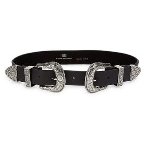 B-Low The Belt Bri-Bri Double Buckle (Silver/Sz Med)